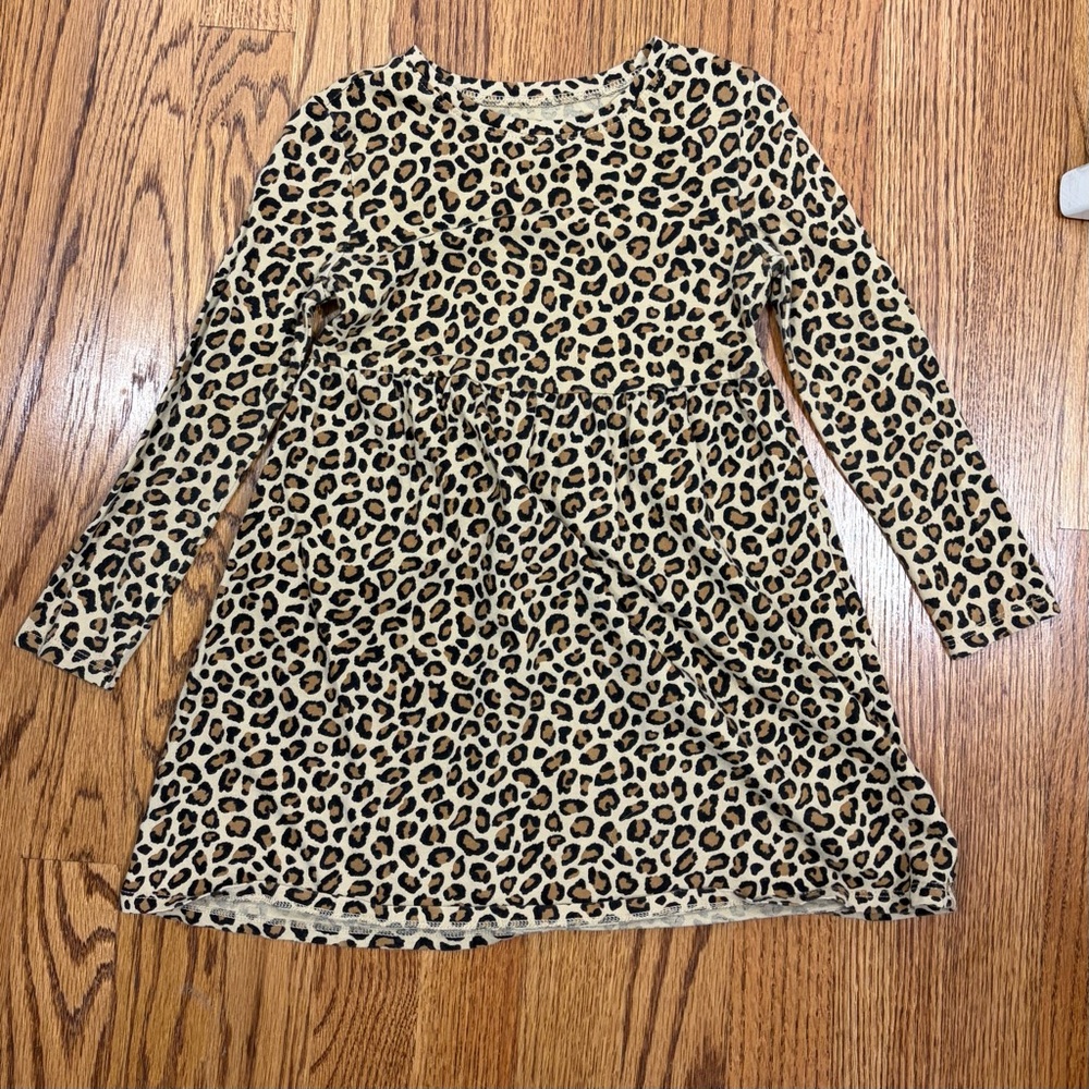 Leopard Print Kids Dress (4T)